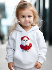 Kitty Print 2pcs Girls Outfits For Sports Spring Fall Outdoor Gift