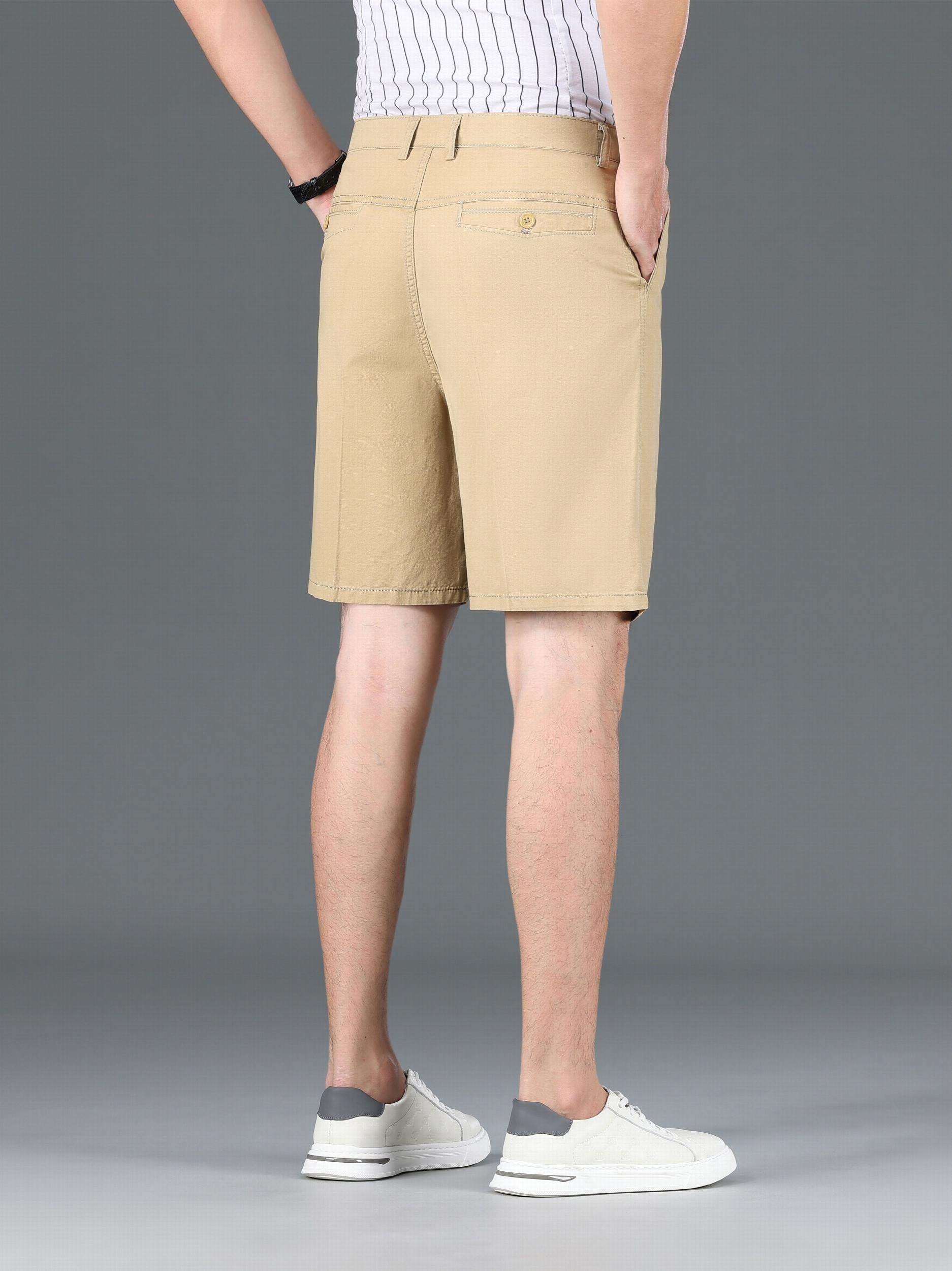 Pleated Shorts Men's Casual Solid Shorts Summer Leisure