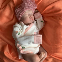 Reborn Baby Dolls Asleep 3D Skin Visible Veins Lifelike Newborn Doll Toy Gift
