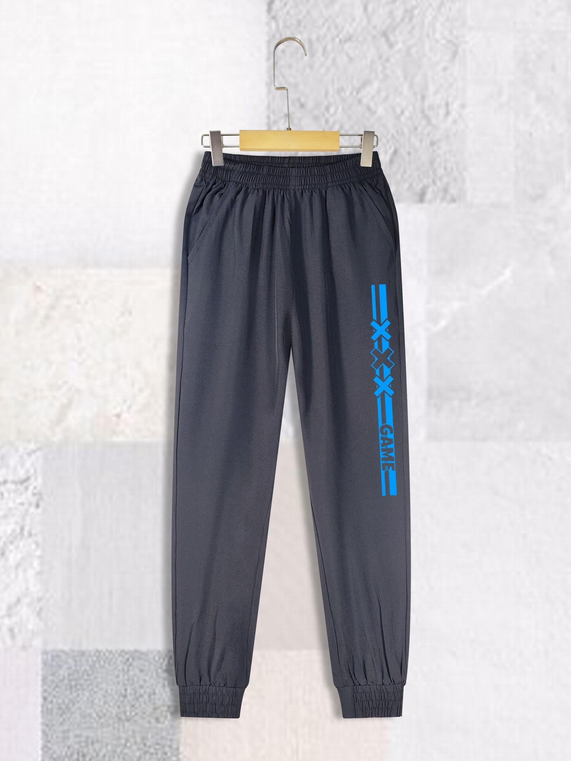 DREAMS Letter Print Boys Casual Long Pants