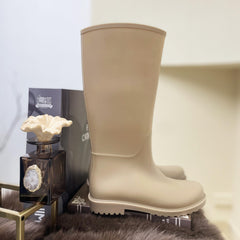Women's High Top Waterproof Rain Boots Non-slip Outdoor Garden Work Boots