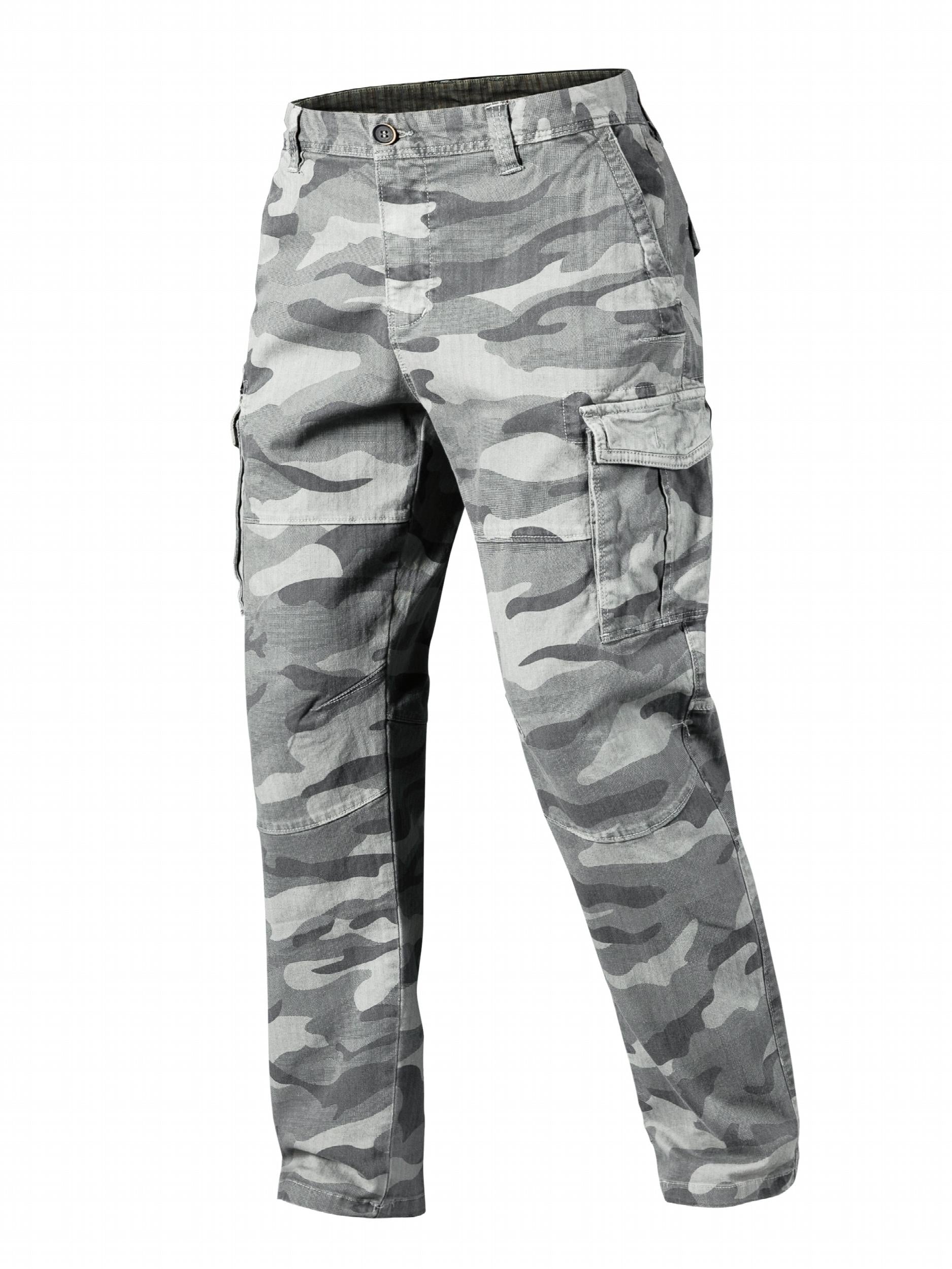 Men's Camo Cargo Pants Loose Casual Outdoor Trousers