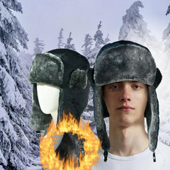 Outdoor Thickened Windproof Fuzzy Warm Hats with Ear Protection