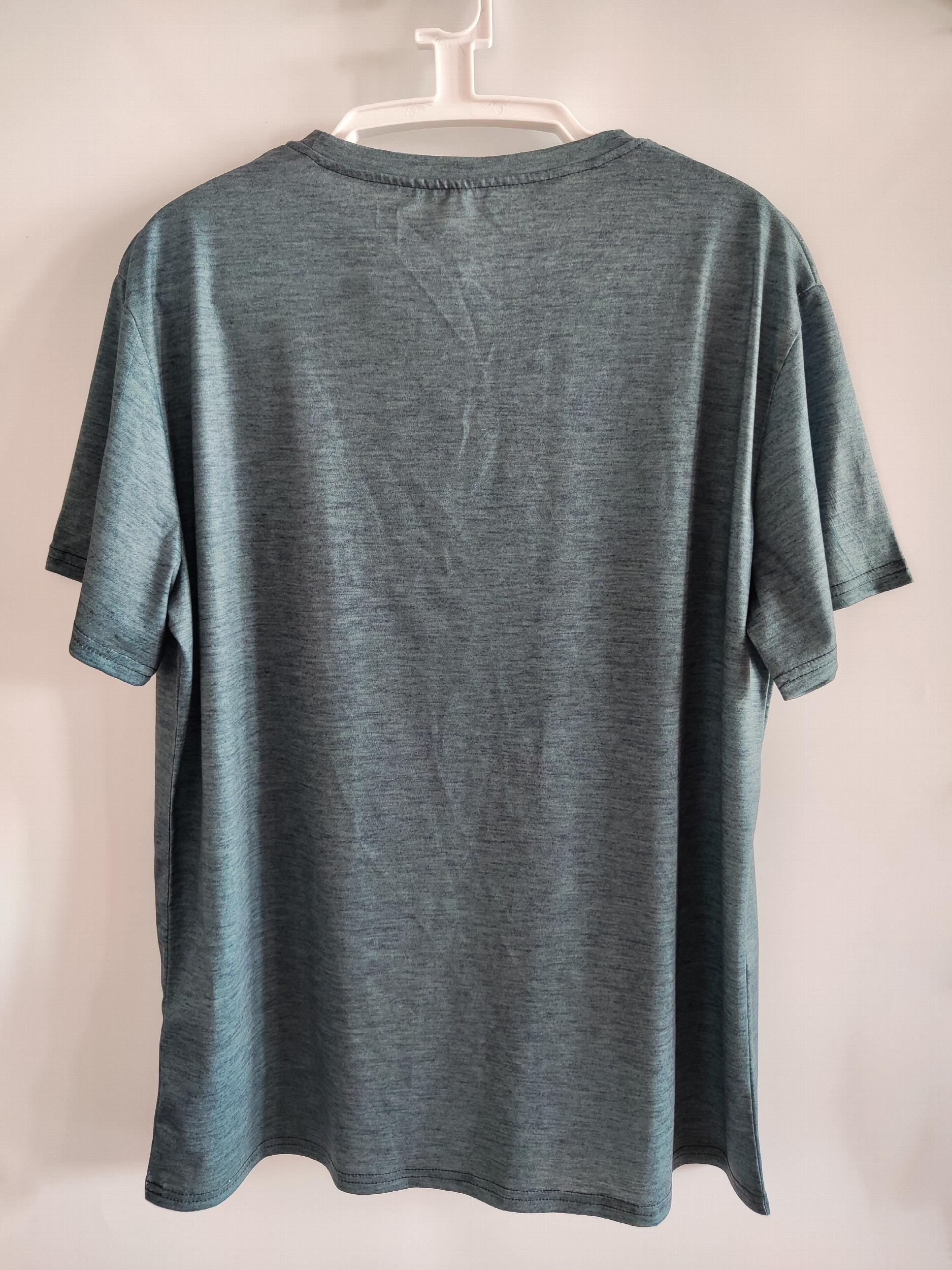 DJ MODE Pattern Print Men's Short Sleeve Comfy T-shirt Graphic Tee