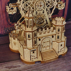 DIY Castle Ferris Wheel 3D Wooden Puzzle Music Box