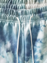 Tie Dye Drawstring Sweatpants Straight Leg Loose Fit Pants Men's Casual Joggers
