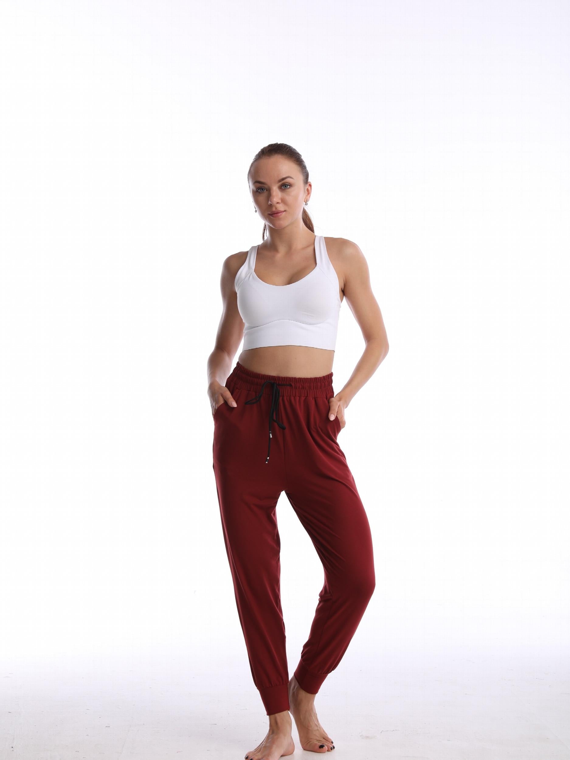 Women's Baggy Yoga Pants w/ Pockets - Comfortable & Stylish Activewear