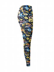 Floral Print Yoga Workout Pants High Stretch Running Sports Fitness Leggings