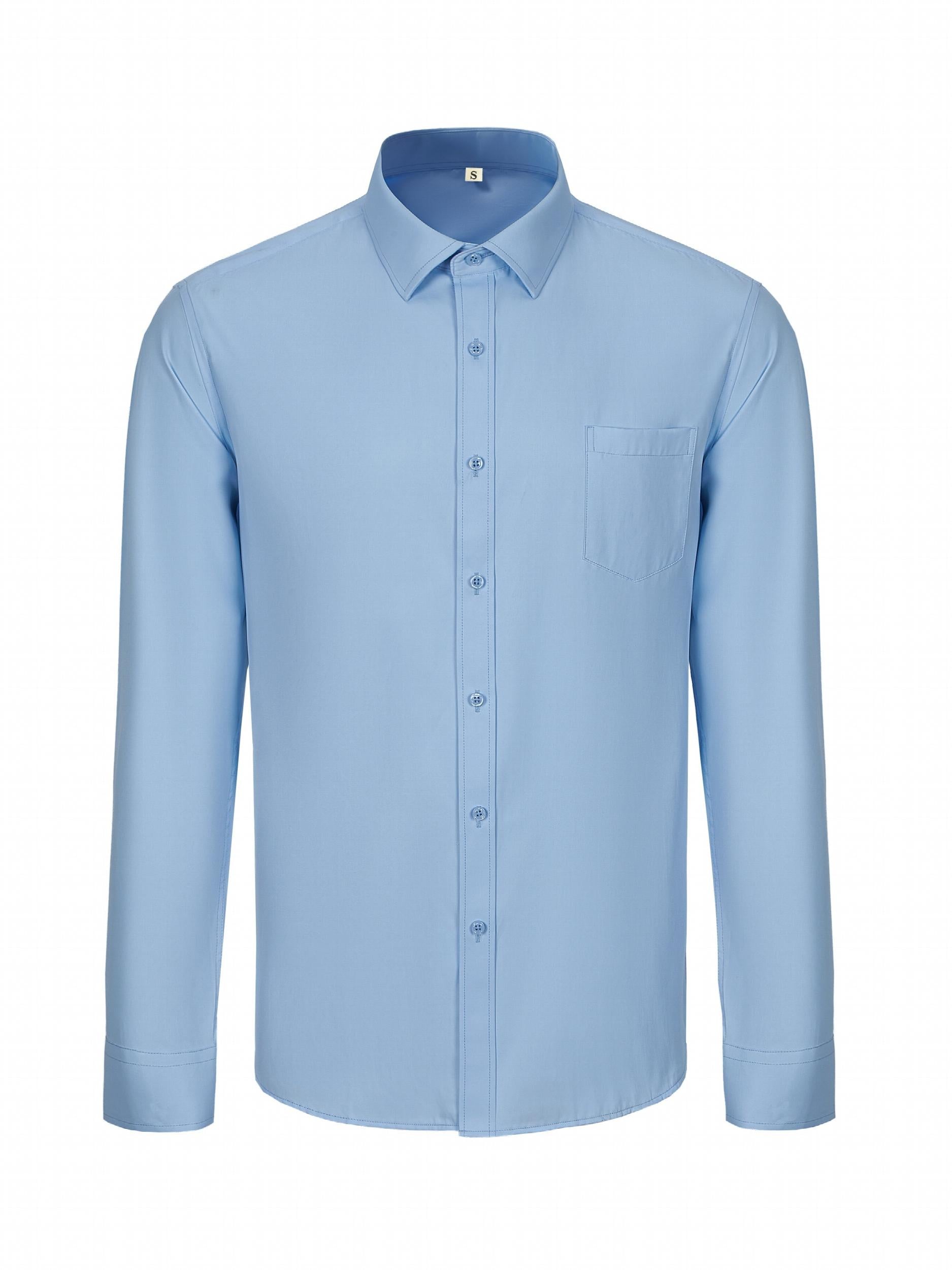 Men's Formal Button Up Shirt with Chest Pocket