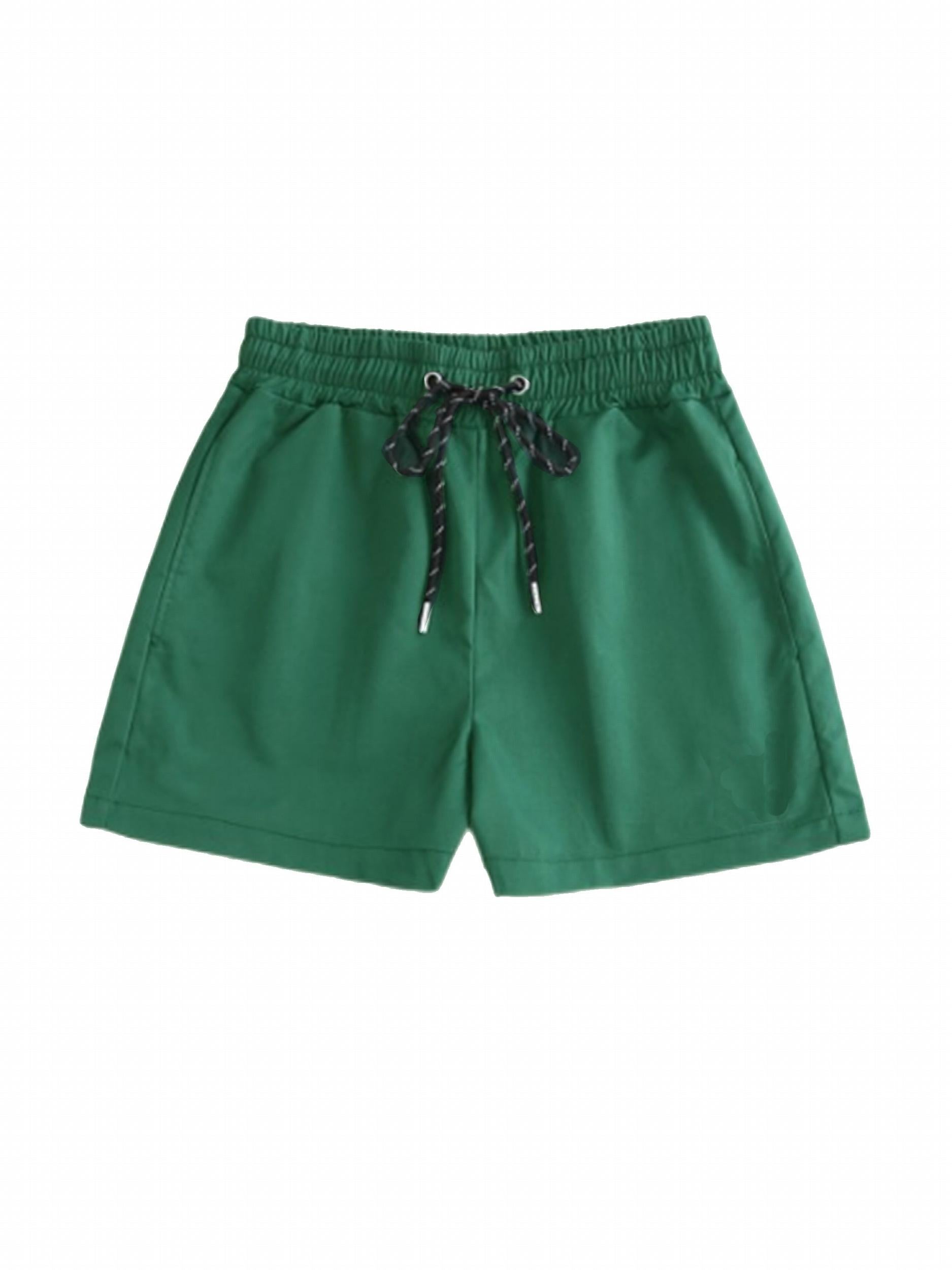 Solid Drawstring Waist Shorts for Summer Women's Clothing