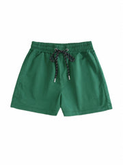 Solid Drawstring Waist Shorts for Summer Women's Clothing