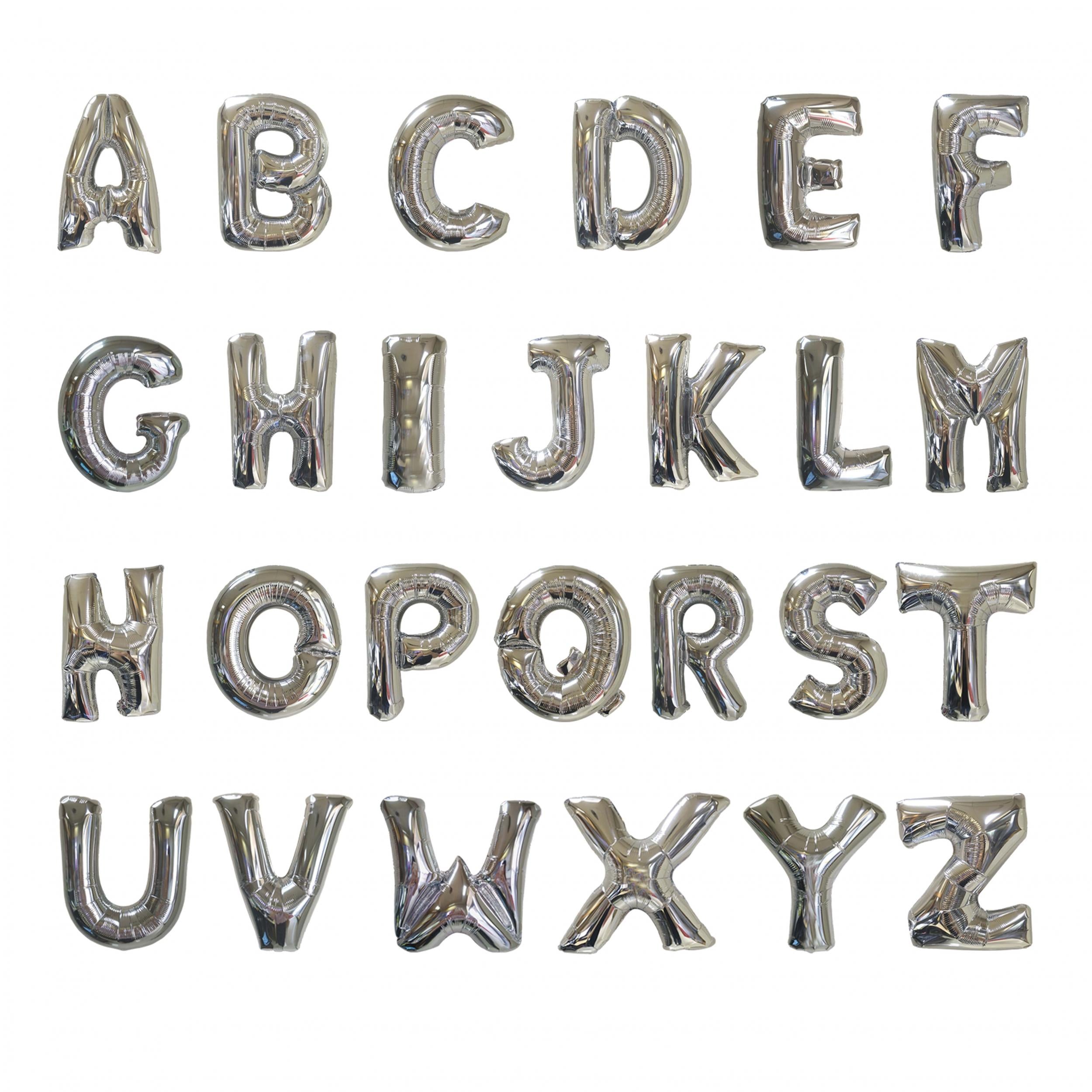 40 64 Cm Silvery 26 Letters Wedding Party Set