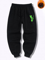 Men's Pattern Print Casual Sweatpants