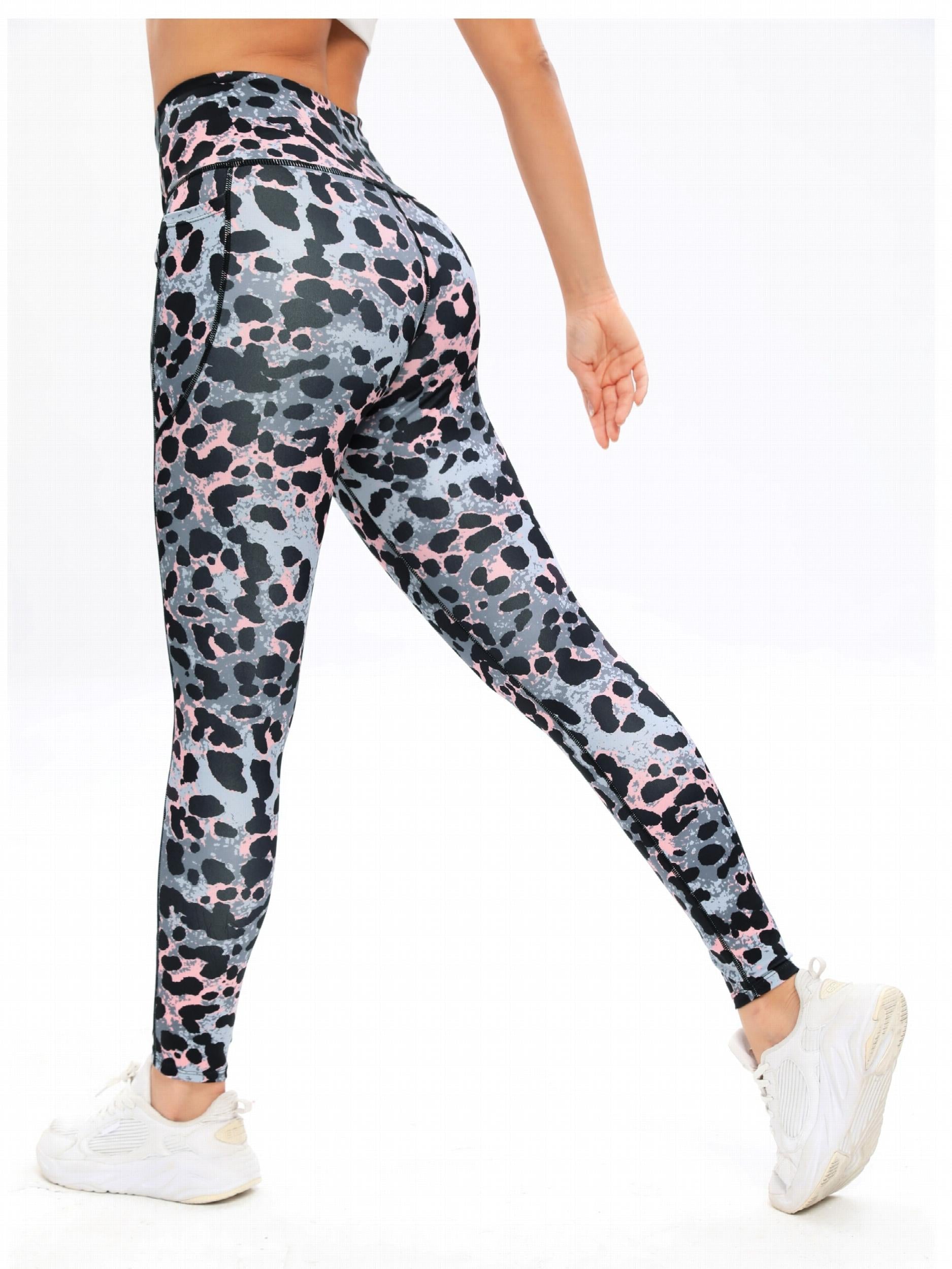 Leopard Print Yoga Pants Slim Fit Activewear Leggings