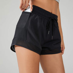 Women's High Waist Outdoor Sports Shorts Quick Drying Yoga Pants