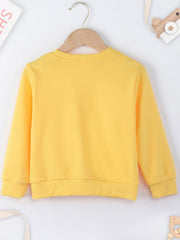 Girls 'Big Sister' Print Crew Neck Sweatshirt - Long Sleeve Pullover