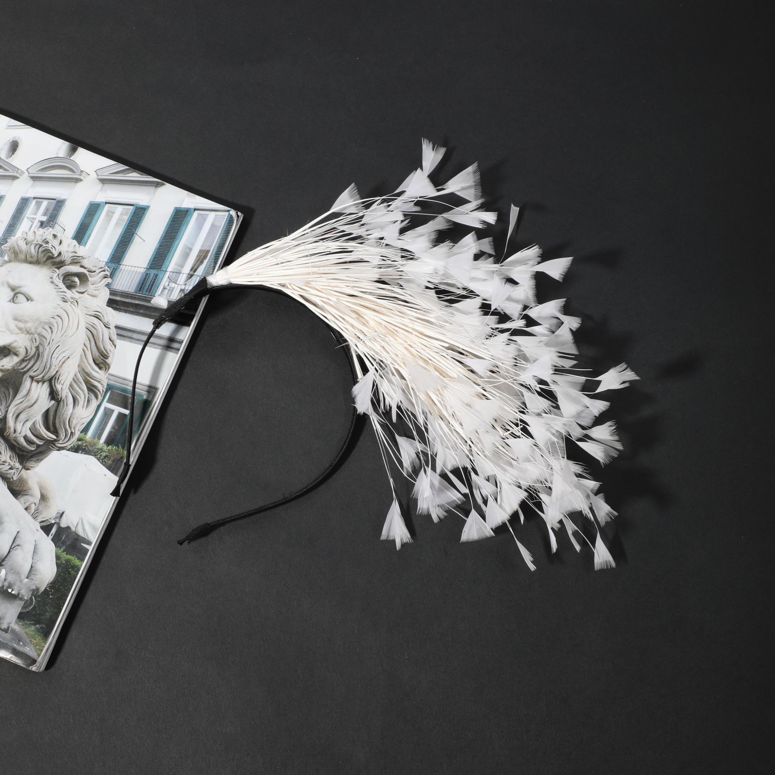 Faux Feather Headband Hair Band for Party