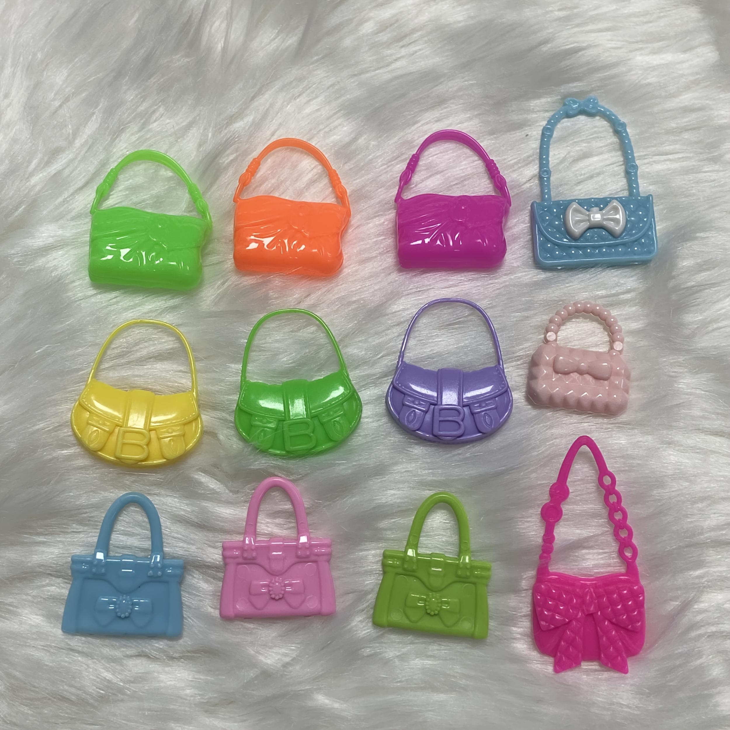 10pcs Doll Bags Mix Style Colorful Handbags for 11 8 Dolls Pretend Toy Girls