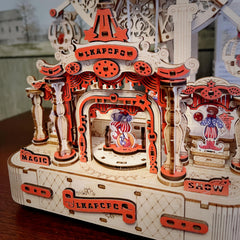 DIY 3D Wooden Puzzle Ferris Wheel Music Box Handcrafted Model Kit