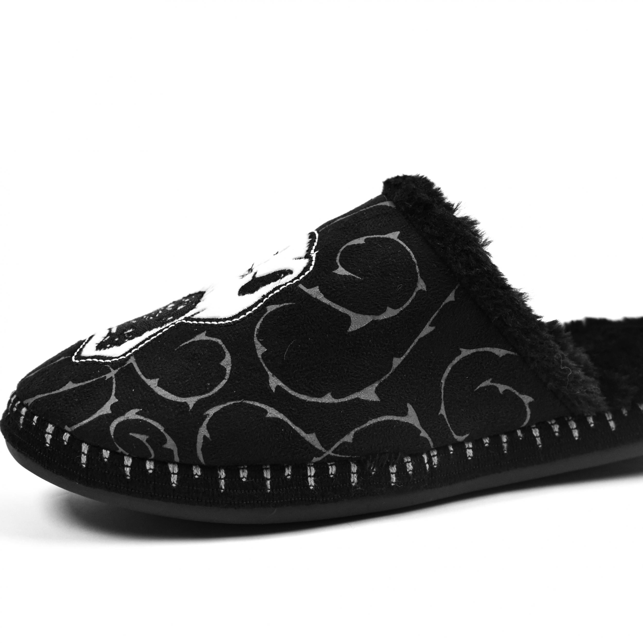 Men's Halloween Warm Cozy Slides Fleece Slippers