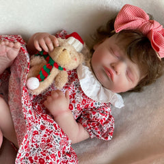 Silicone Vinyl Reborn Dolls Full Body with Rooted Hair Christmas Gift