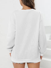 California Print Casual Long Sleeve Sweatshirt for Women