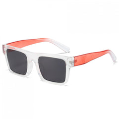 Square Frame Gentle Driver Sunglasses Matte Brown Retro UV400 Glasses