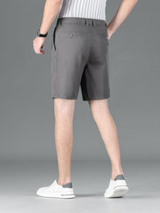Pleated Shorts Men's Casual Solid Shorts Summer Leisure