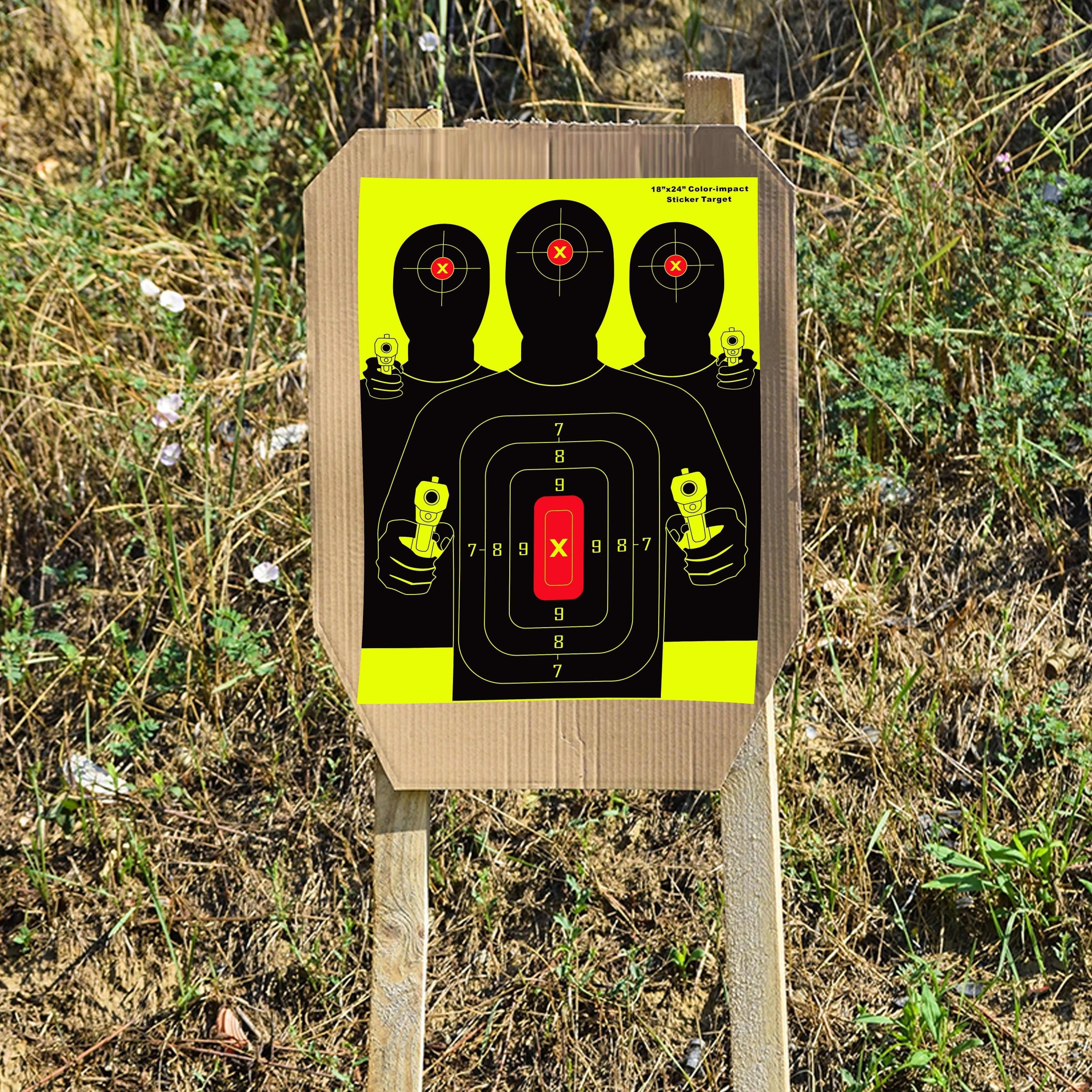 10pcs 20 32x60 Shooting Targets - Self Adhesive High Visibility