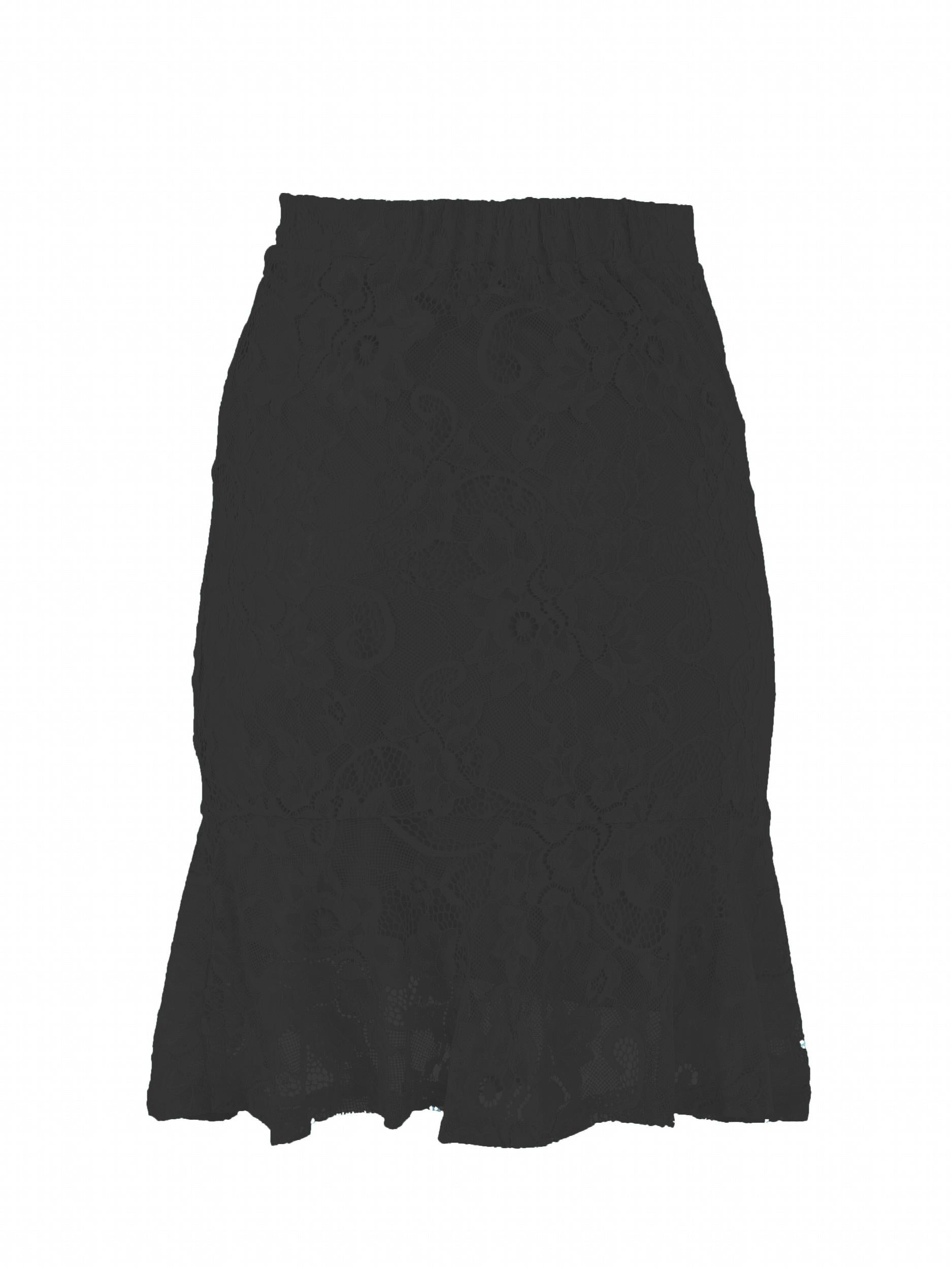 Vintage Mermaid Skirt Elastic Waist Casual Skirt Women's Clothing