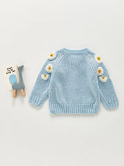 Newborn Baby Girls Knit Cardigan Sweater Infant Button Down Cotton Sweater