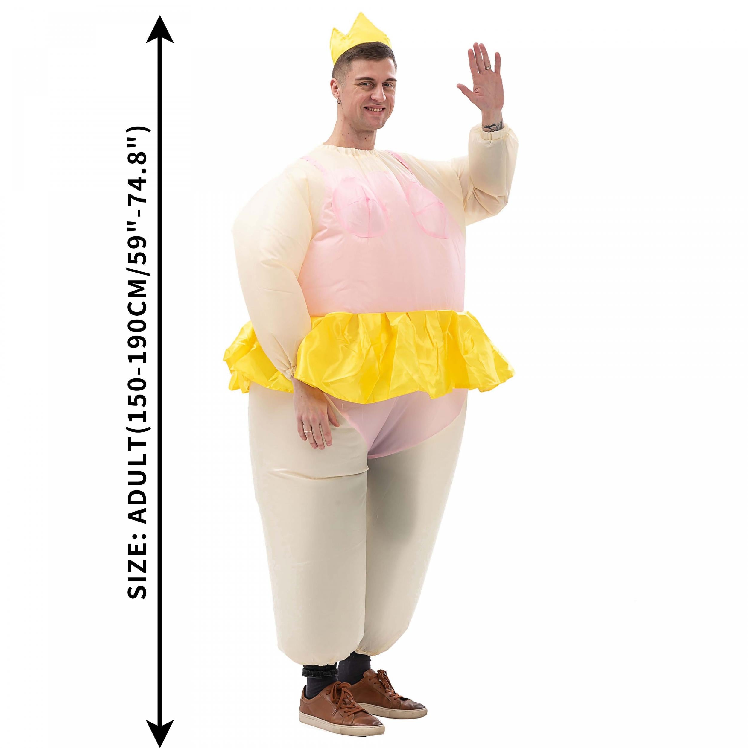 Pink Ballet Inflatable Costume Adult Height 150