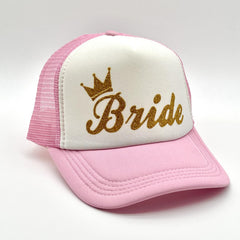 Flamingo Fish Bride Trucker Hat Mesh Breathable Hip Hop Sun Hat Y2K Sports Hat