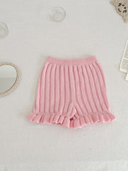 Summer Baby Girl Cotton Lace Knitted Shorts