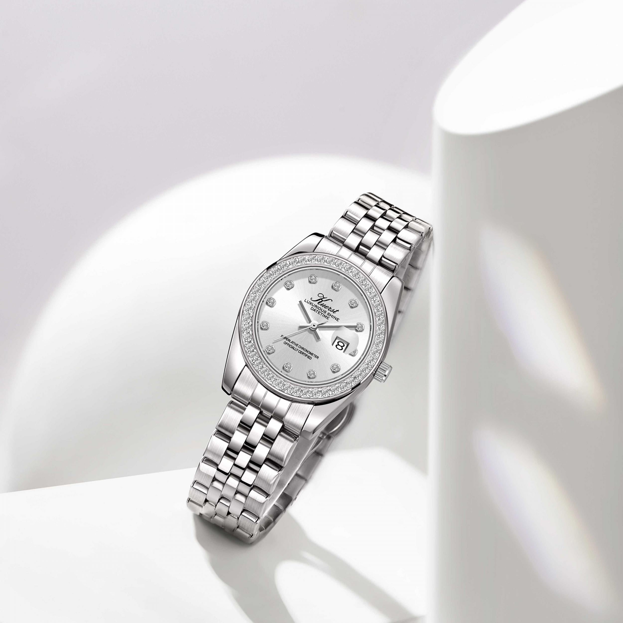 Teenager Steel Belt Butterfly Buckle Quartz Watch