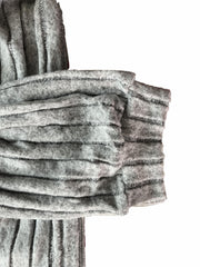 Open Front Cardigan Long Sleeve Ribbed Knit