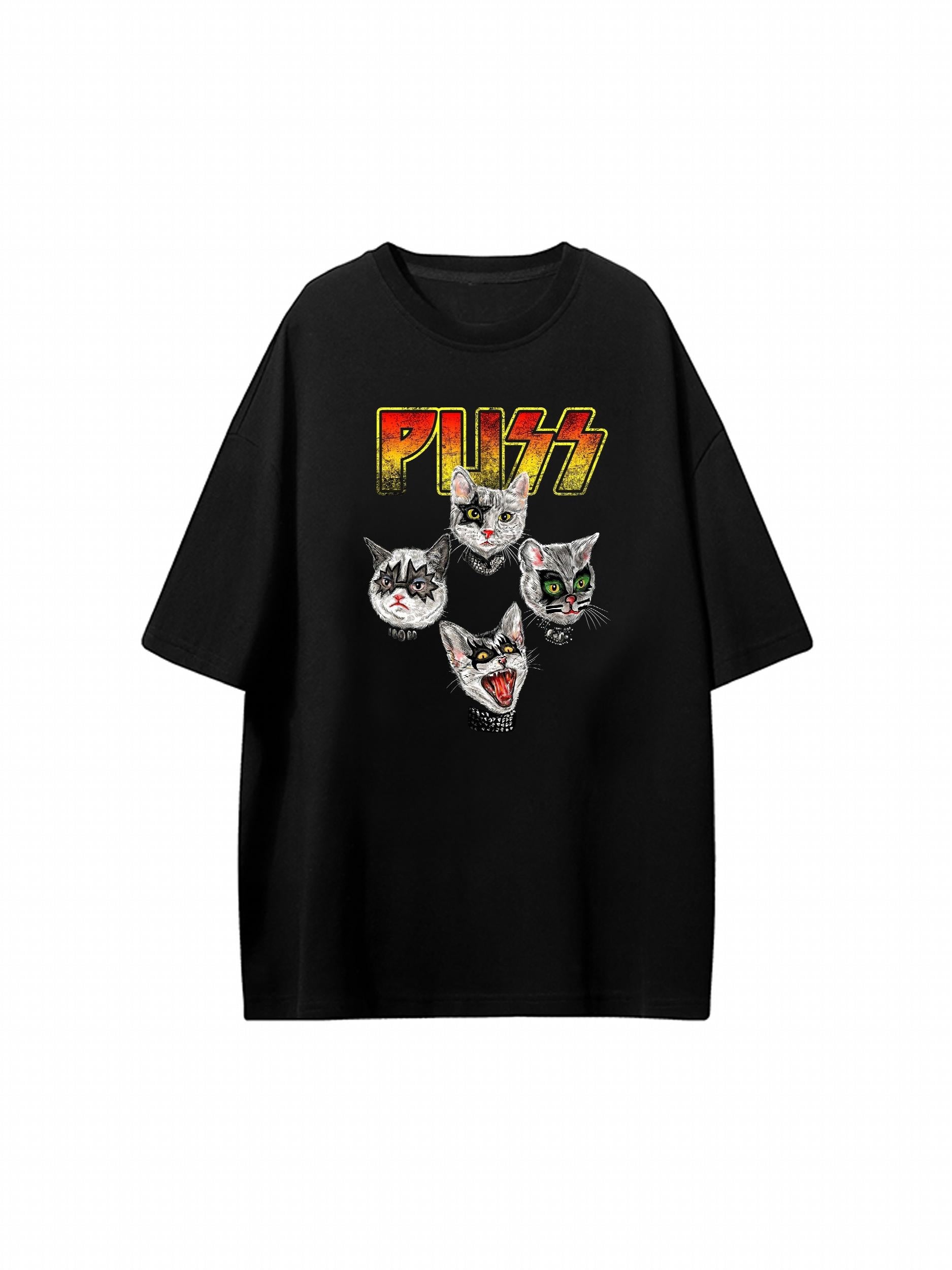 Cat & Rock Graphic Tee
