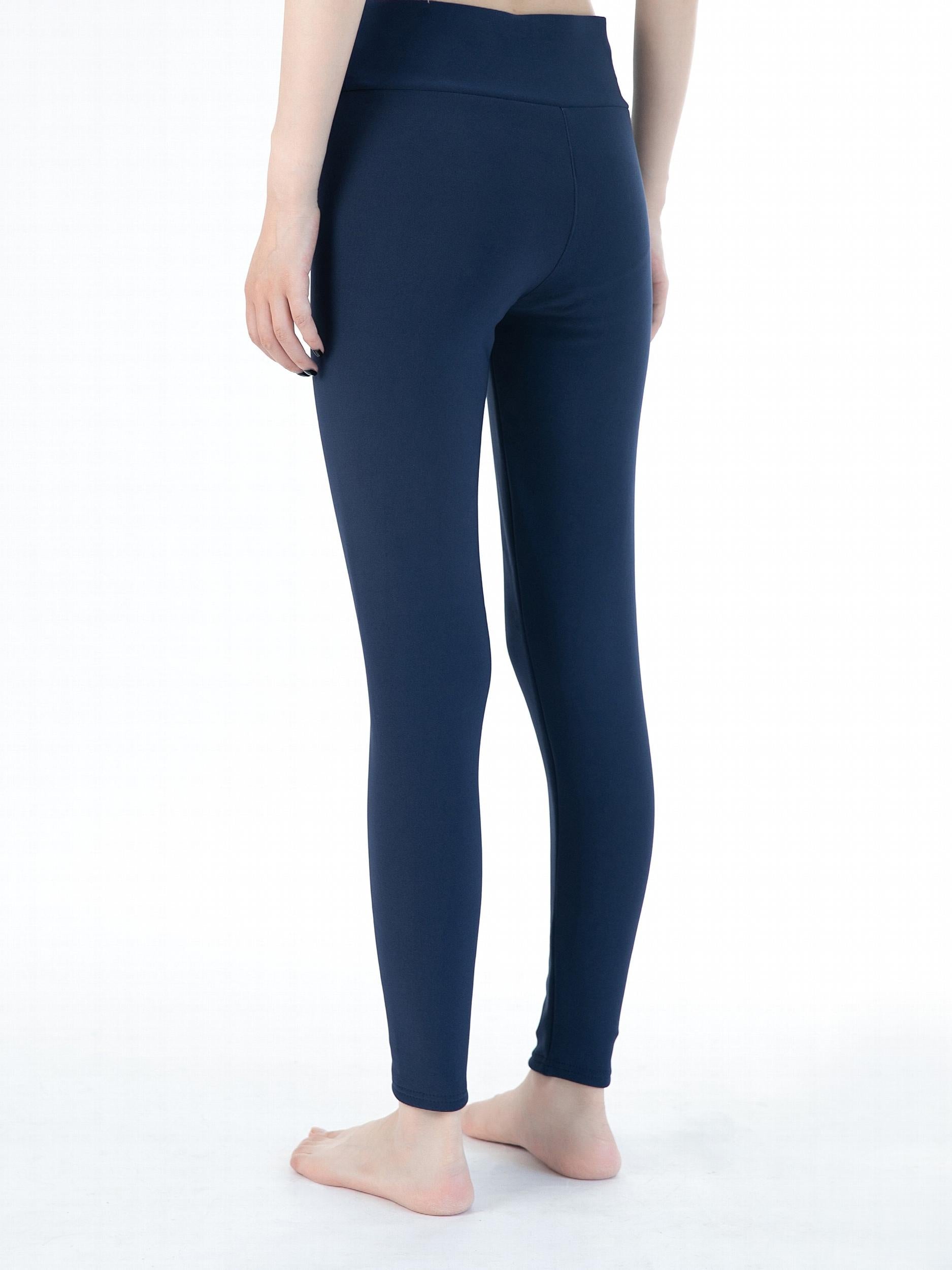 Plush Lined Shaping Pants Tummy Control Elastic Slimmer Thermal