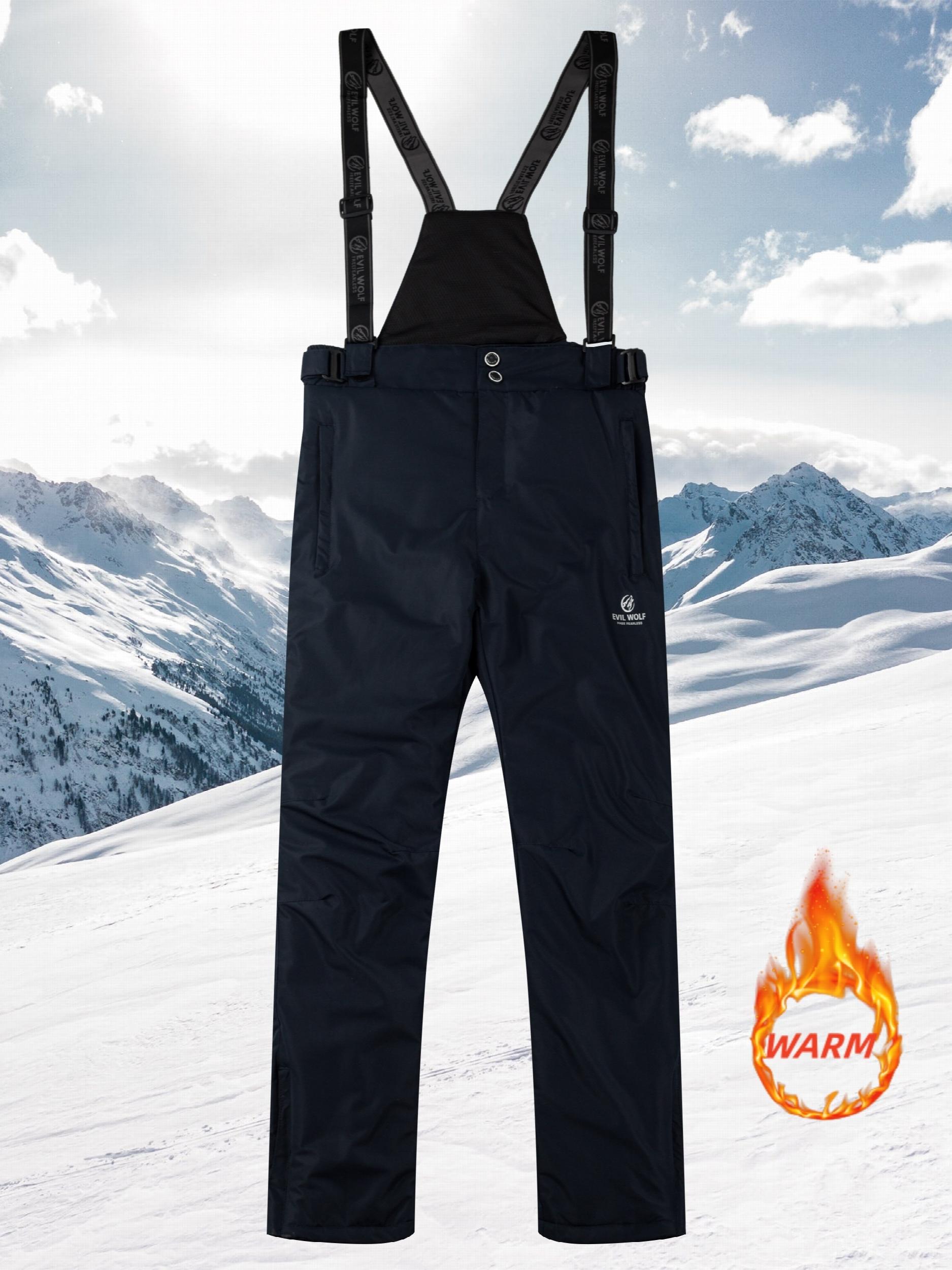 Men's Winter Thick Trouser & Suspenders Ski Wear