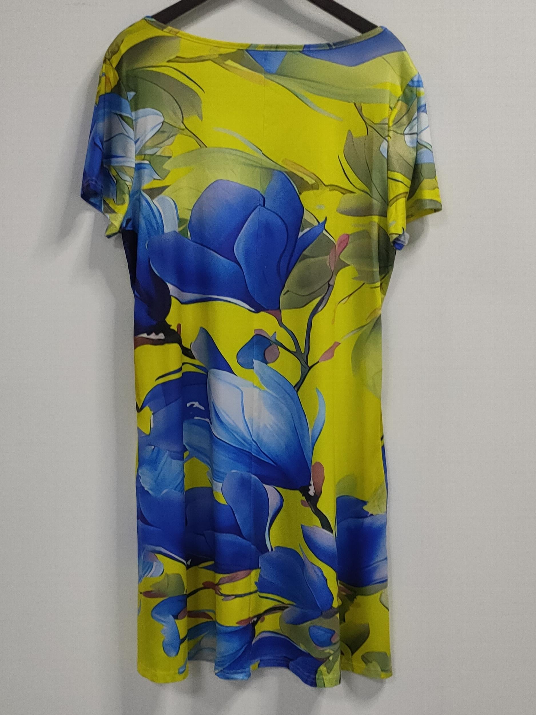 Floral Print Short Sleeve Casual Dress with Pockets