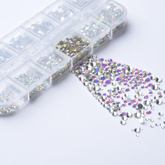 12 Grids Transparent Plastic Storage Box Nail Art Jewelry Pill Beads Organizer