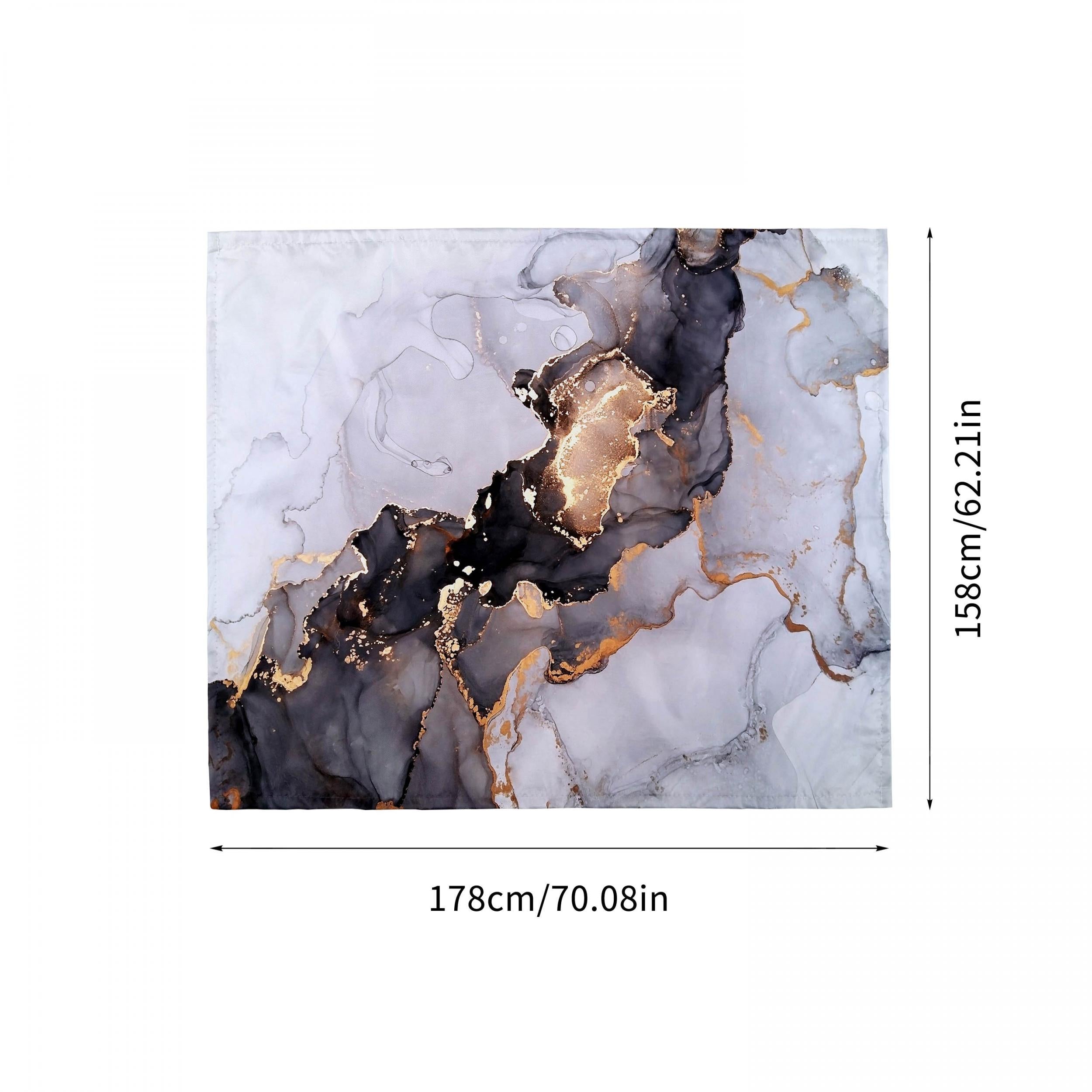 Marble Print Picnic Mat Lightweight Waterproof Sandproof