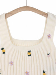 Floral Print Tank Top Summer Sleeveless Top Women's Clothing