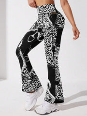 Flared Slimming Yoga Leggings High Stretch Fitness Yoga Pants