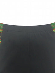Side Paneled Skinny Leggings High Waist Stretchy Leggings