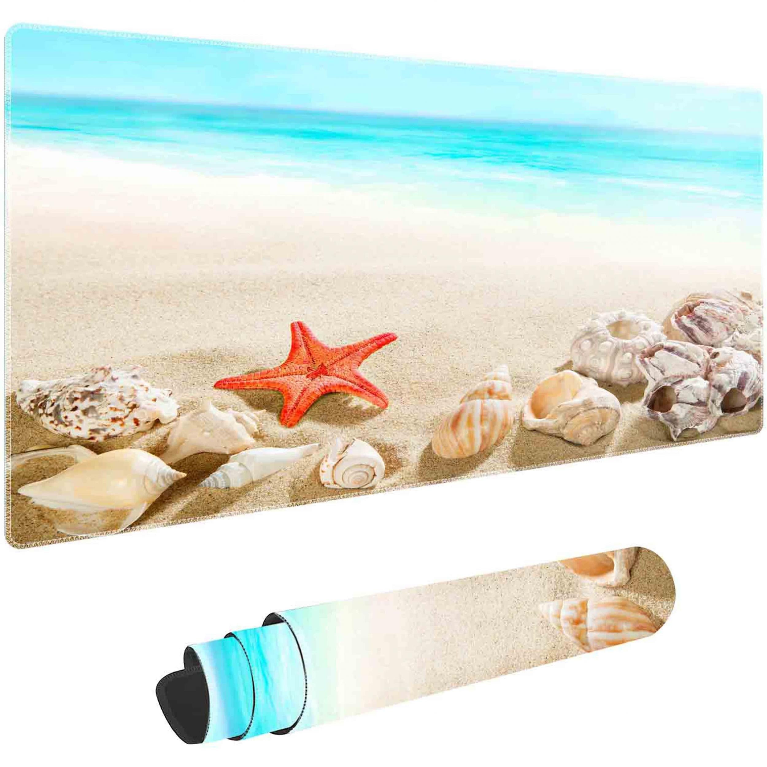 Summer Beach And Starfish Mouse Pad XXL Large 80.01x39.88 cm