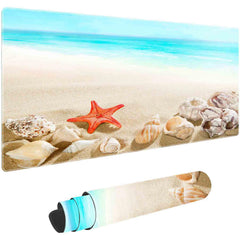 Summer Beach And Starfish Mouse Pad XXL Large 80.01x39.88 cm