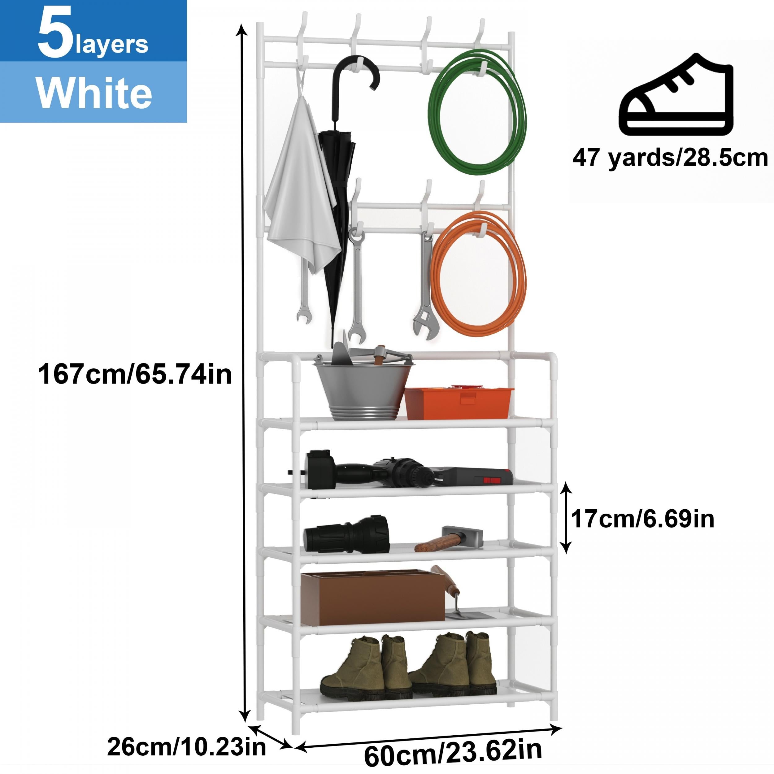 Standing Coat Rack Shoes Garment Clothes Hat Coat Rack 4 5 Layers
