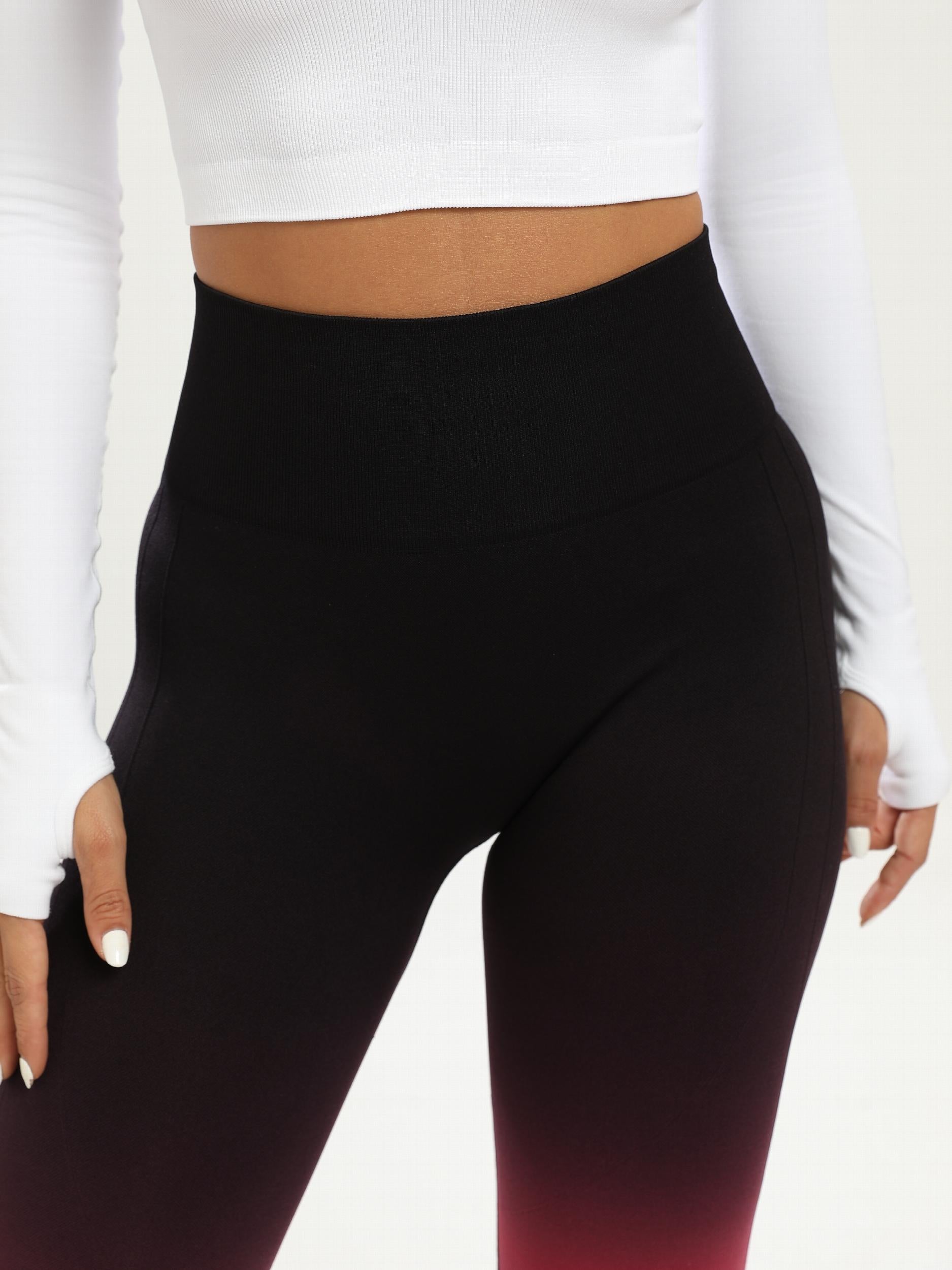 Ombre High Waist Yoga Pants for Women Butt Lifting Leggings
