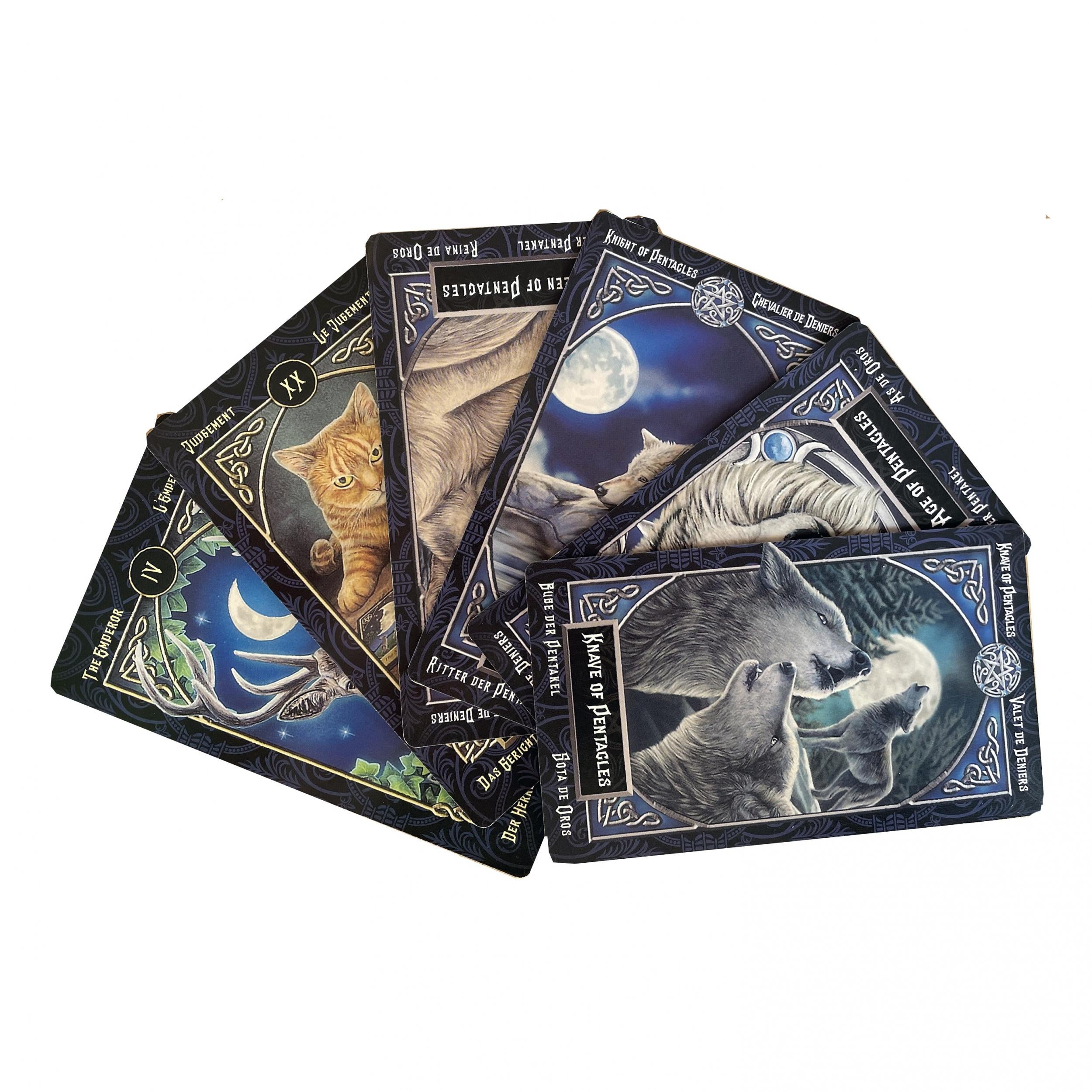 Mini Oracle Card Deck Vintage Tarot Card Fun Camping Game Entertainment